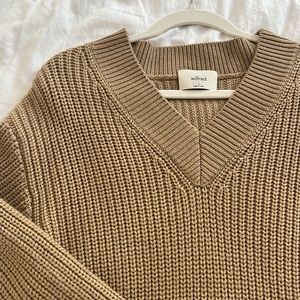 WILFRED TAN KNIT SWEATER